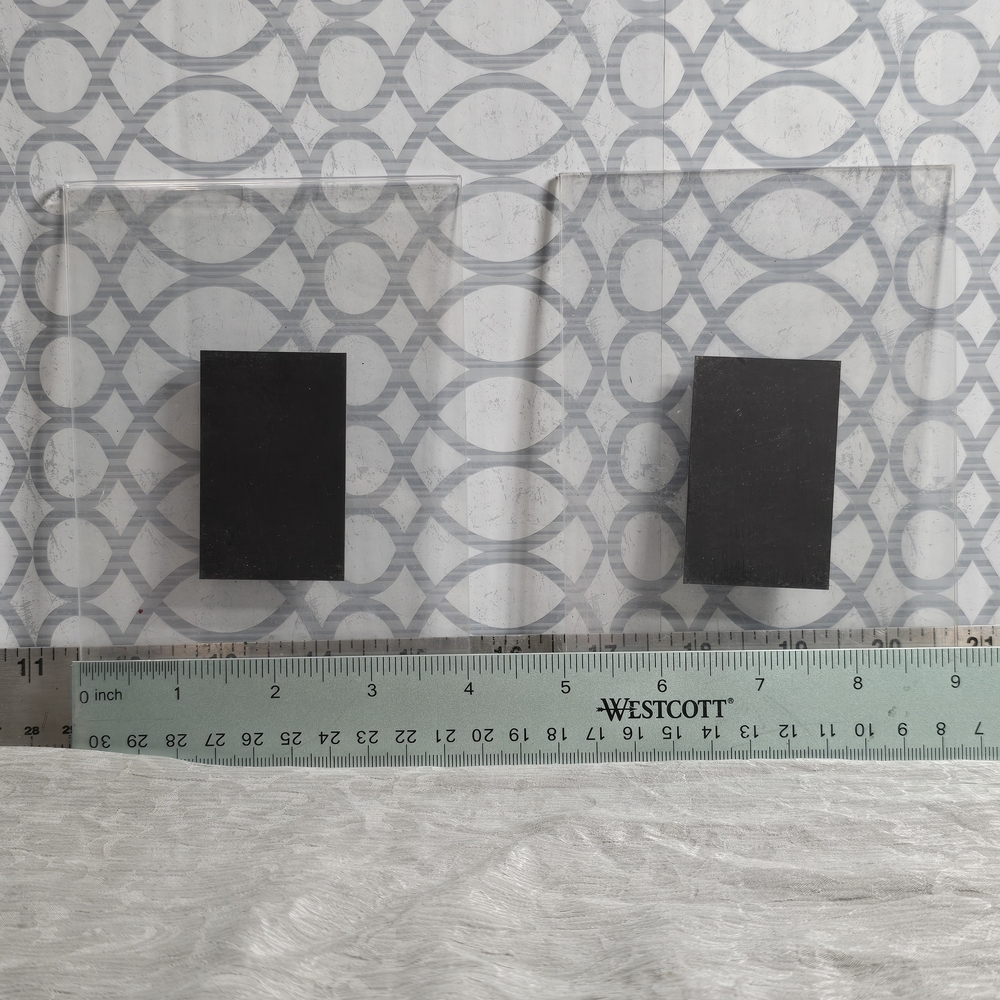 Set of 2 Magnetic Acrylic 4x6 Picture Frames Clear Refrigerator Photo Holders